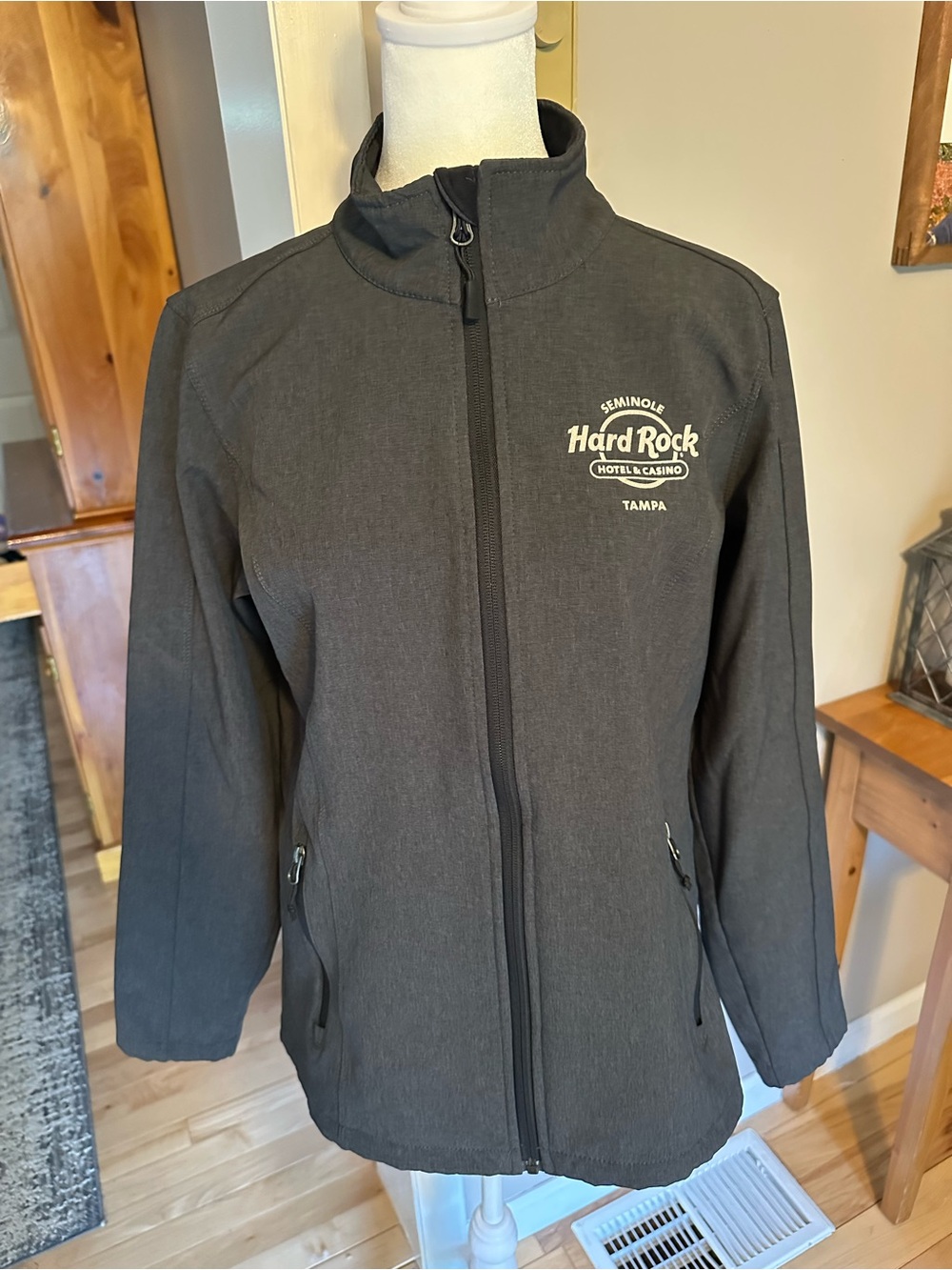 Hard Rock Cafe Tampa Black Utility Jacket for Women
